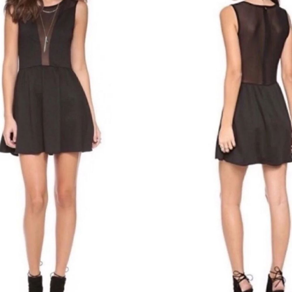 For Love & Lemons Black Illusion Dress Size XS